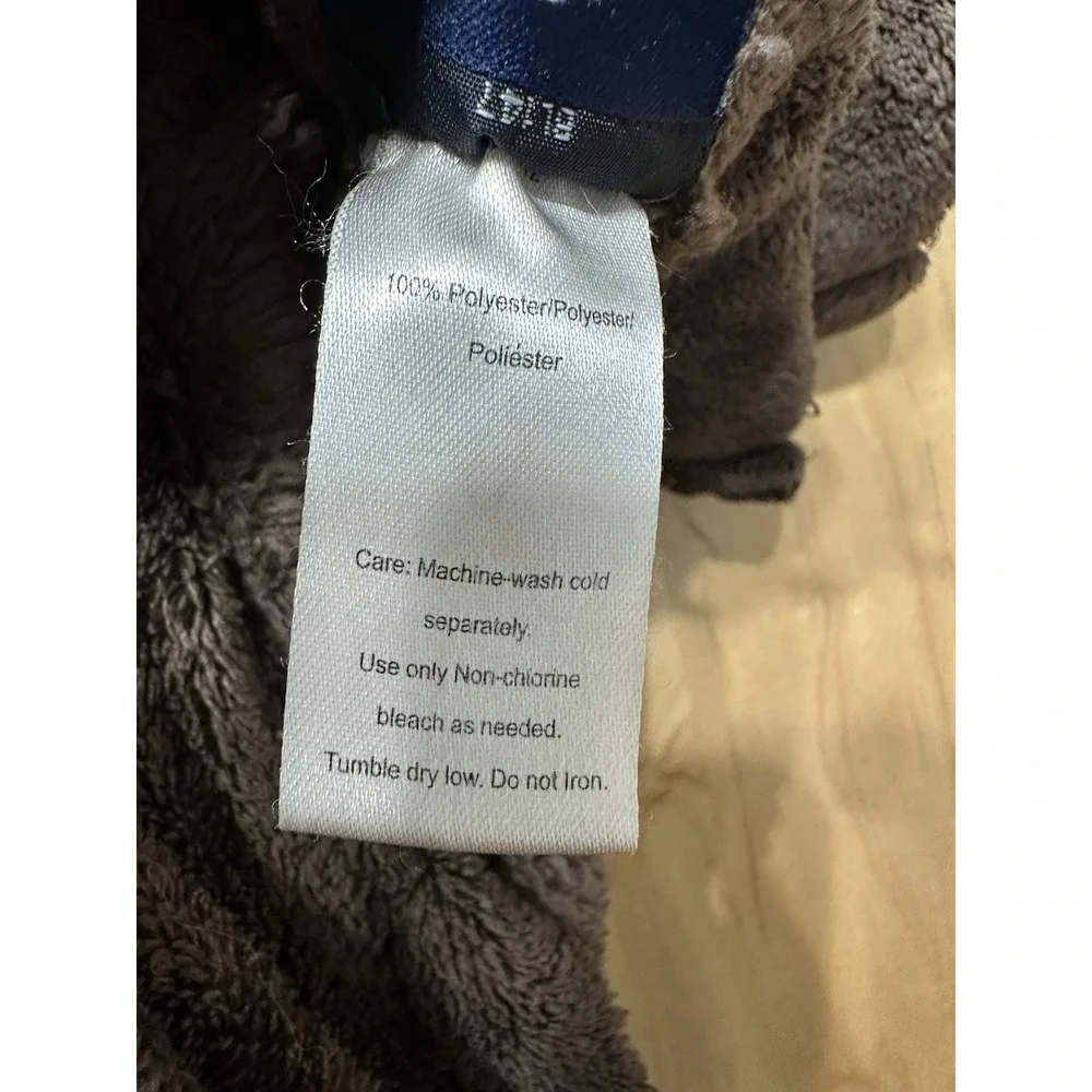 Berkshire Serasoft Plush Blanket Brown King Size 102x90 Lightweight Throw